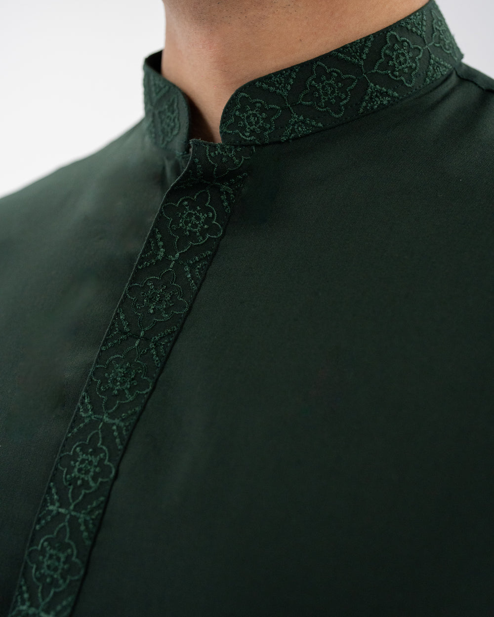 Dark Green Kurta Pajama Set