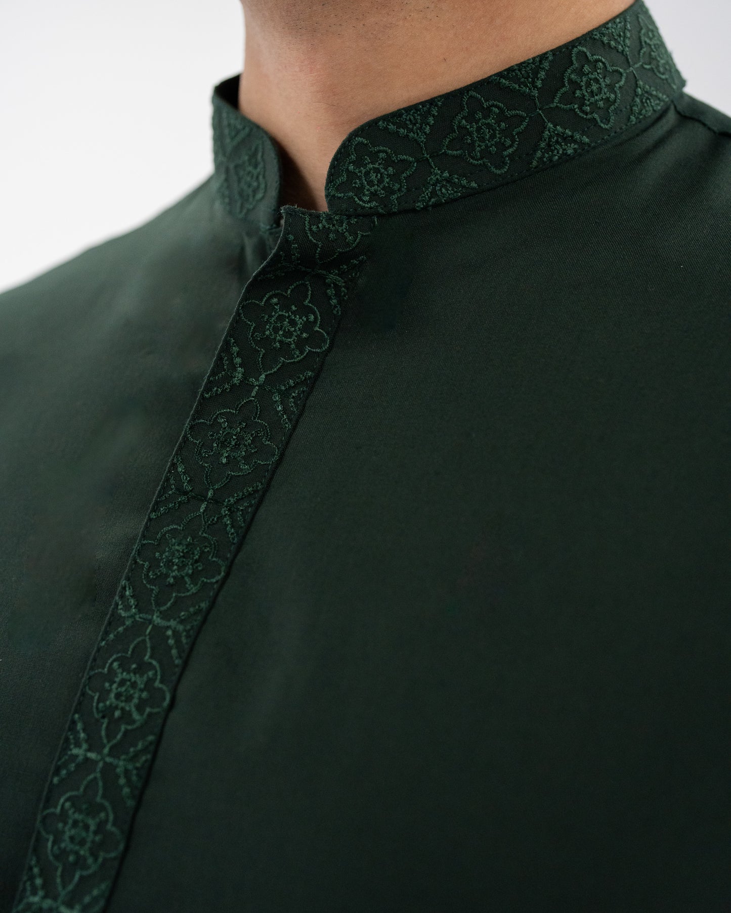 Dark Green Kurta Pajama Set