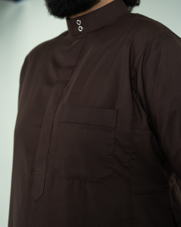 Dark Chocolate Brown Thobe