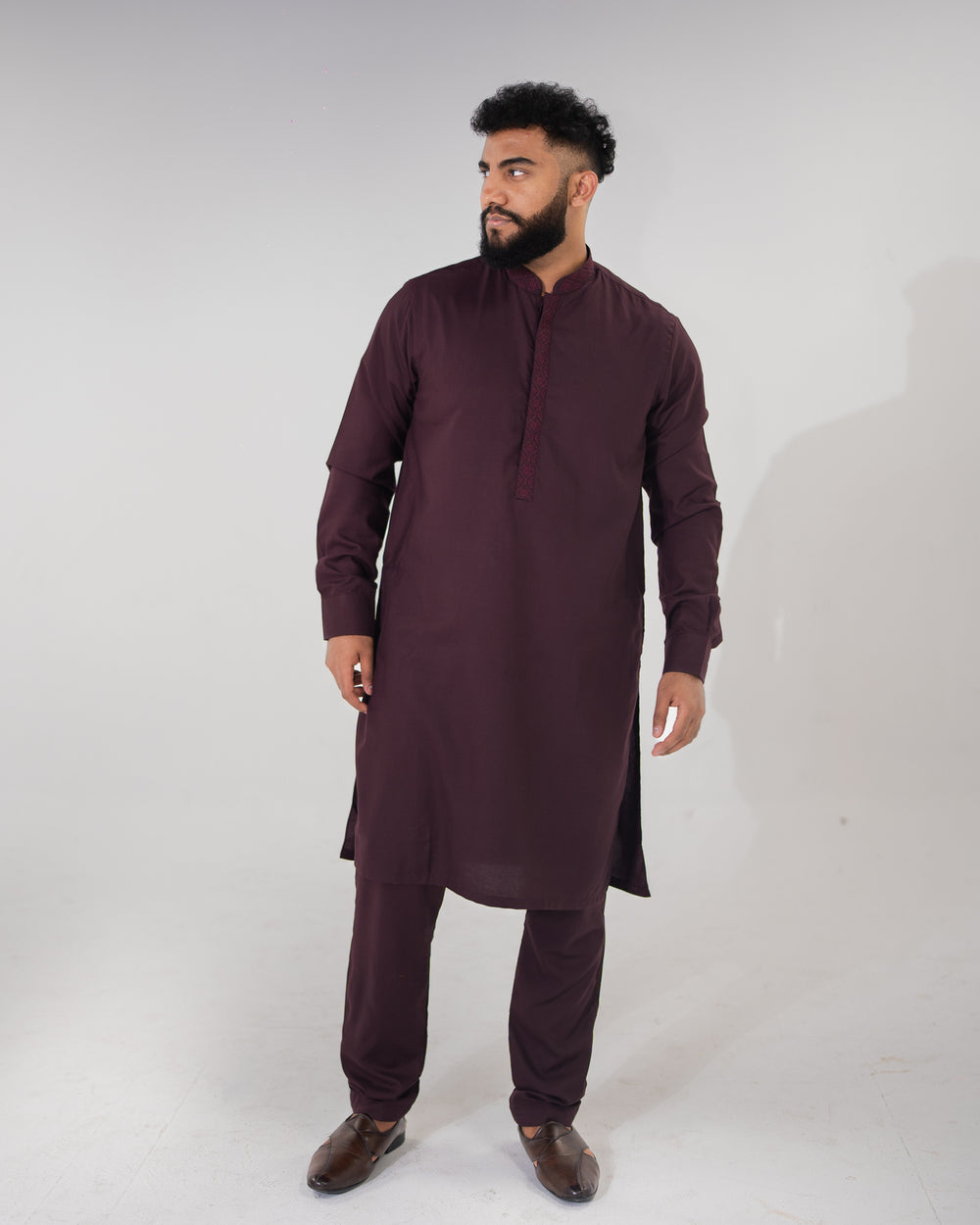 Maroon Kurta Pajama Set