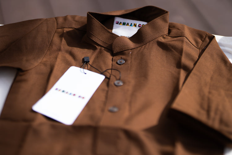 Brown Cat Kurta