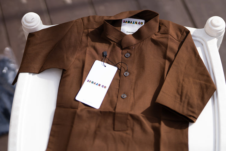 Brown Cat Kurta hover