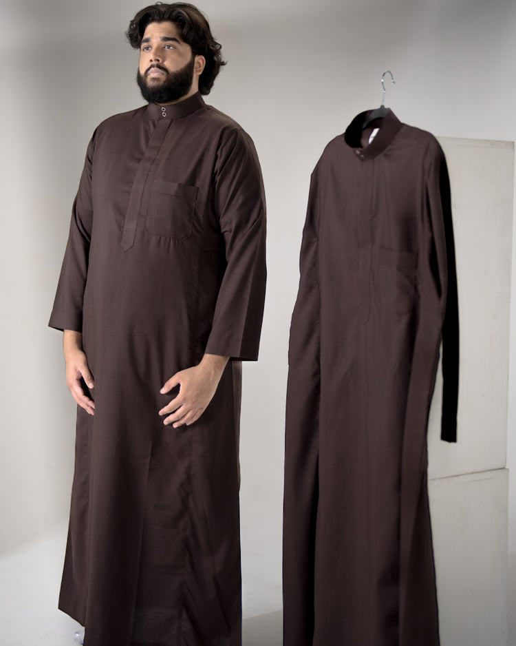 Dark Chocolate Brown Thobe hover